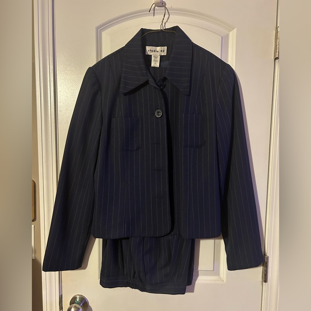 Studio 32 pin stripe pant suit